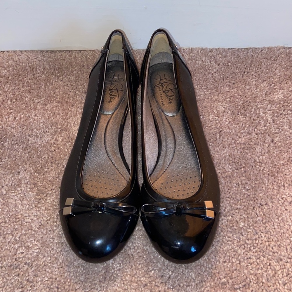 Black Life Stride Slip on shoes!!